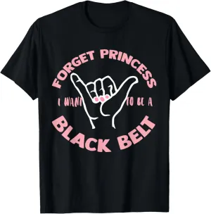 Jiu Jitsu I Want To Be A Black Belt Girls BJJ T-Shirt
