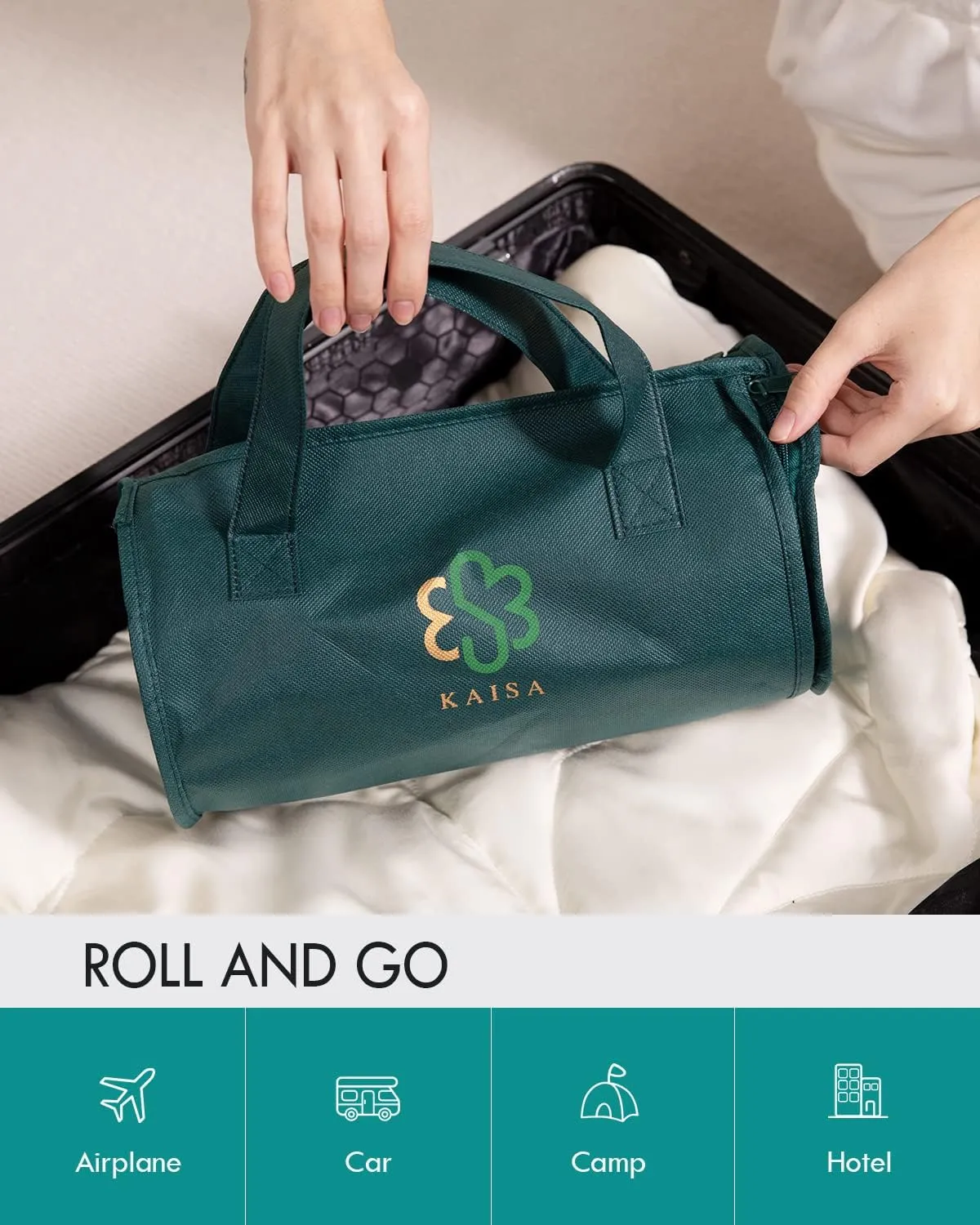 Kaisa Weighted Lap Blanket 5lbs 23'' x 29'', 100% Rayon Made from Bamboo, Weighted Blanket for Adults for Travel Relaxation, Machine Washable, Dark Gray
