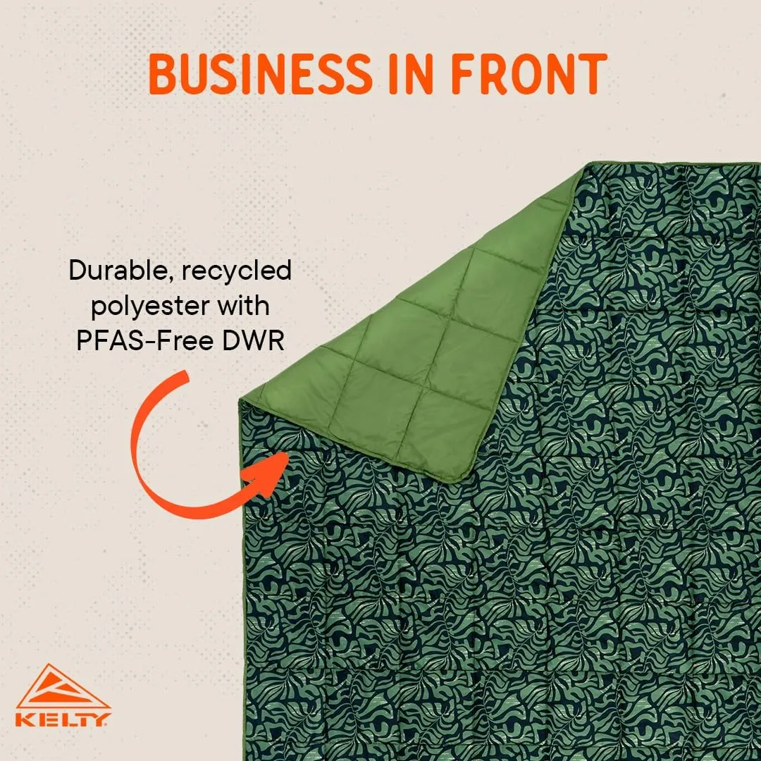 Kelty | Biggie Blanket Fern - Lightweight, Cozy Oversized 2P Blanket - Queen