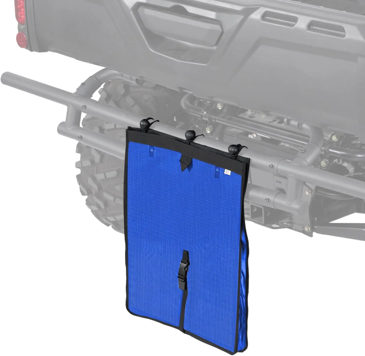 KEMIMOTO PVC Mesh Trash Bag for UTV ATV, Dry-Wet Large Trash Sack Bag Universal Accessorie Compatible with Polaris RZR, Can-Am, CFMOTO, Teryx, Pioneer, Golf Cart, Off-Road-Work (Blue)
