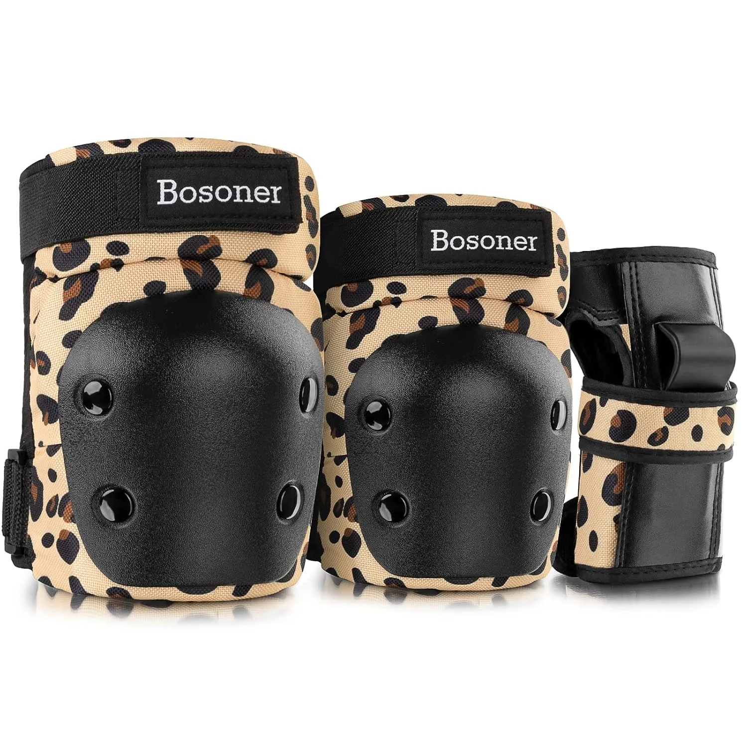 Kids/Youth/Adult Knee Pad Elbow Pads Guards Protective Gear Set for Wrist Guards Roller Skates Scooter Inline Skating Cycling Skateboard Mountain Biking Rock Climbing etc (Large)
