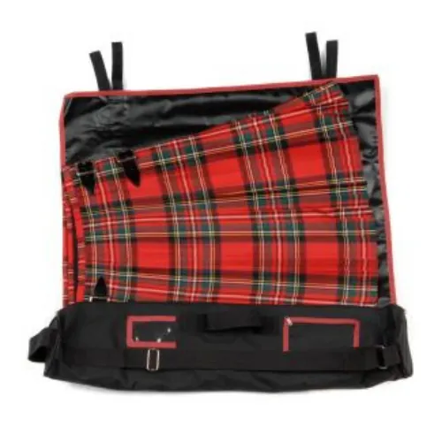 Kilt Bag and Roll Combo Set - Red Trim