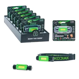 Kodiak® Konvert 1000 Lumen Rechargeable Headlamp with Magnetic Charging