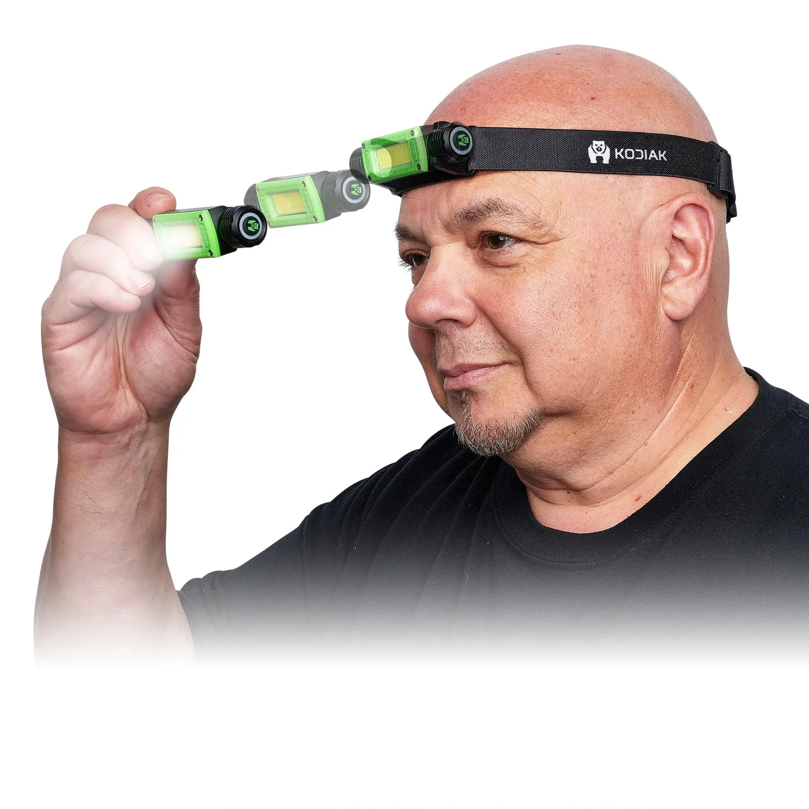 Kodiak® Konvert 1000 Lumen Rechargeable Headlamp with Magnetic Charging