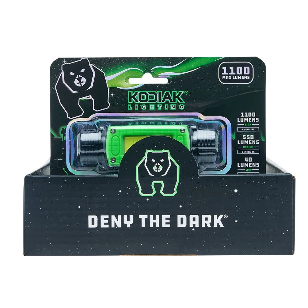 Kodiak® Konvert 1000 Lumen Rechargeable Headlamp with Magnetic Charging
