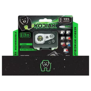 Kodiak® Rechargeable 415 Lumen Nearly Invincible Waterproof Headlamp