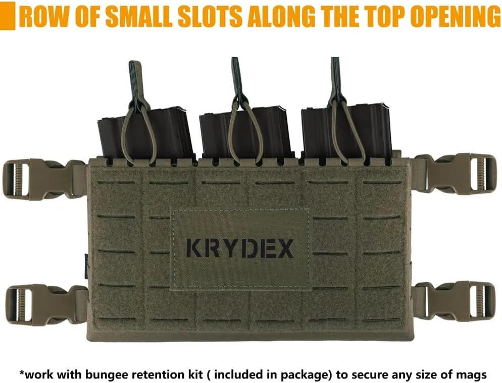 KRYDEX MK5 Placard with Hook Backing Laser Cut Chest Rig