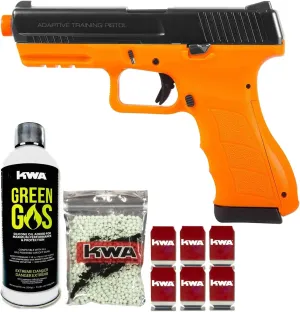 KWA at-Home Self-Defense Training Kit Orange ATP-LE with 1000rd BBS Complete Kit (3/6/12 Pack of Targets) (6)