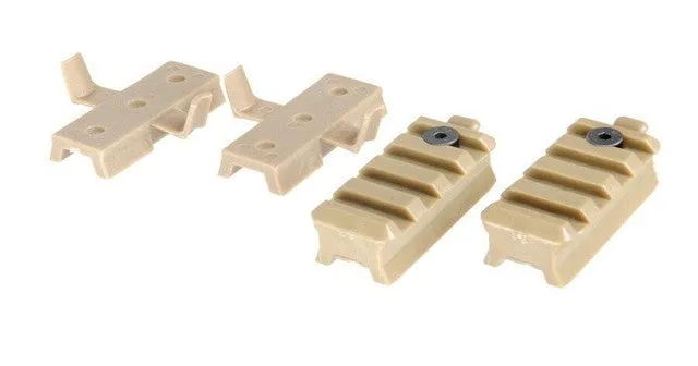 Lancer Tactical Helmet Rail Mount Kit for MICH and SpecOps Military Style Helmets, Black – Durable Tactical Accessory for Mounting Gear