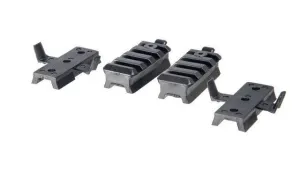 Lancer Tactical Helmet Rail Mount Kit for MICH and SpecOps Military Style Helmets, Black – Durable Tactical Accessory for Mounting Gear