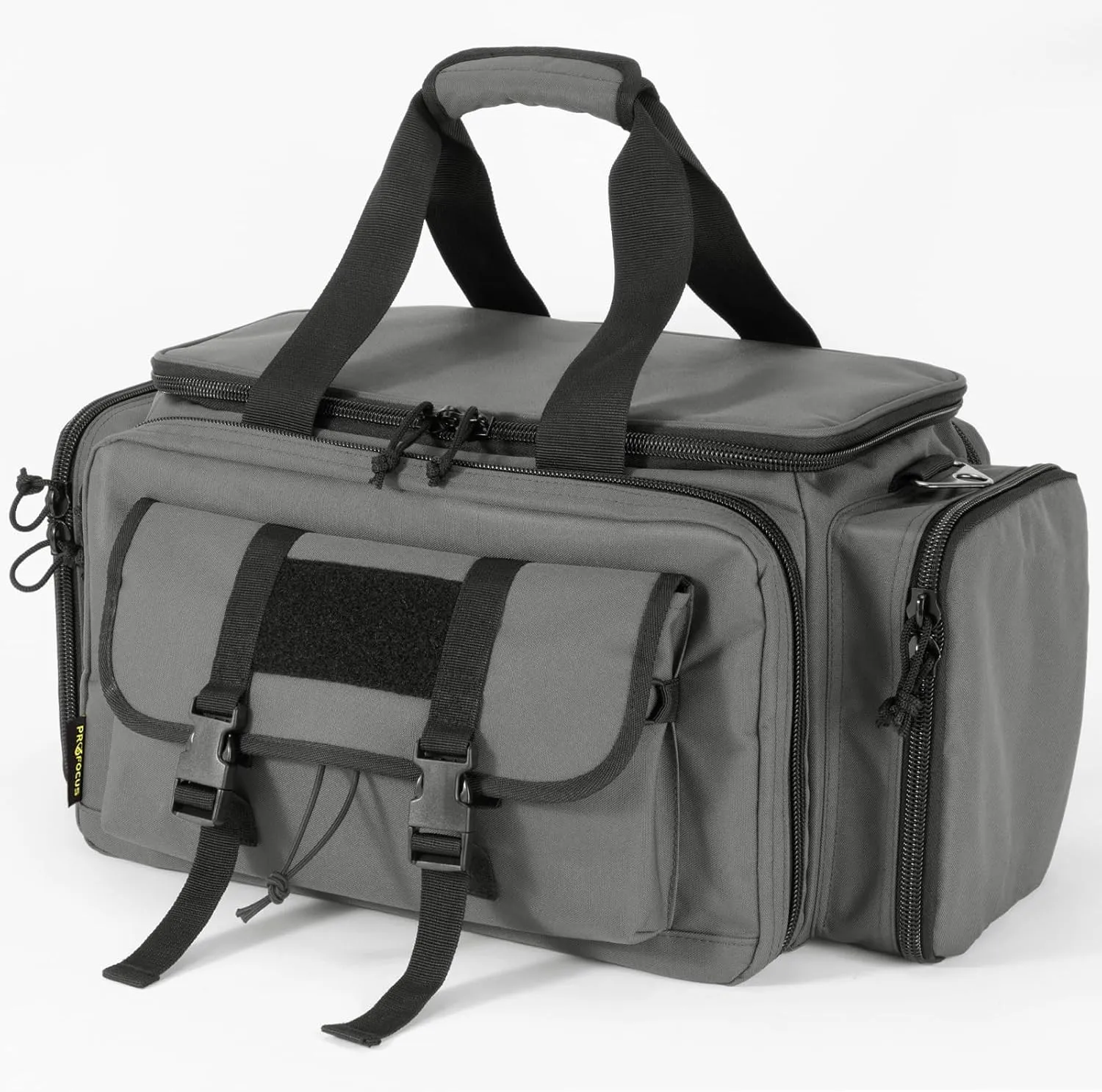Large Range Bag -Tactical 4  Pistol Case with Lockable Zippers for Shooting Range Outdoor Hunting Revolver Bag Gun Carrying Case for pistol(GREY)
