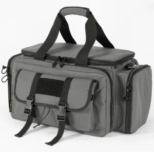 Large Range Bag -Tactical 4  Pistol Case with Lockable Zippers for Shooting Range Outdoor Hunting Revolver Bag Gun Carrying Case for pistol(GREY)