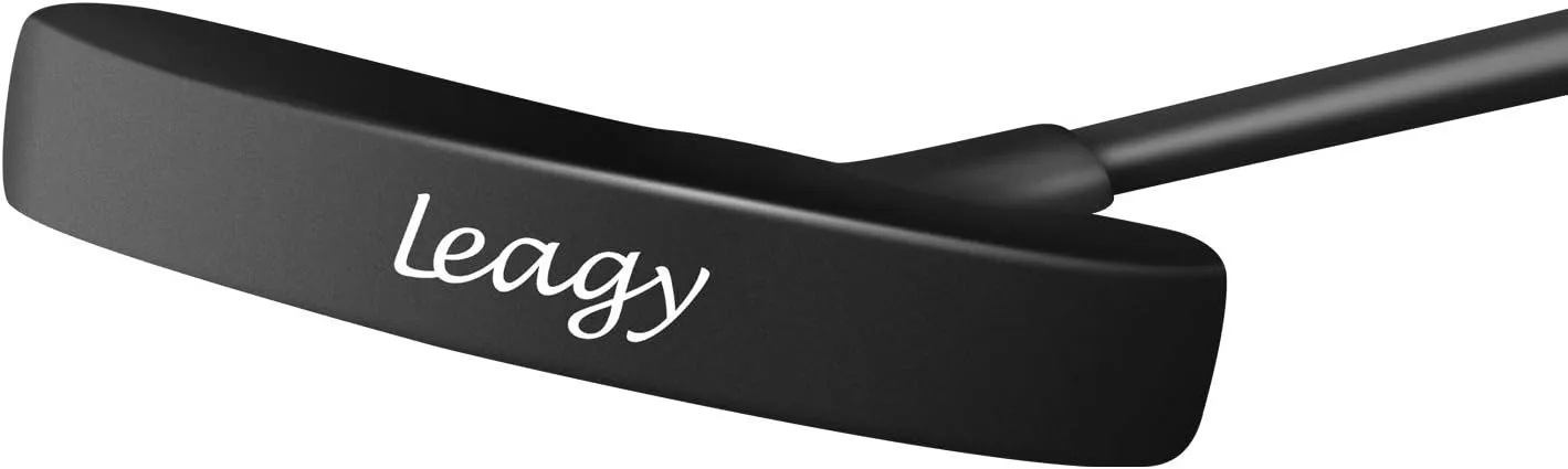 LEAGY Timeless Classic Golf Putter 35" Length - Putt Putt Style Two-Way Head and Premium Rubber Grip for Male & Female Right or Left Handed Golfers