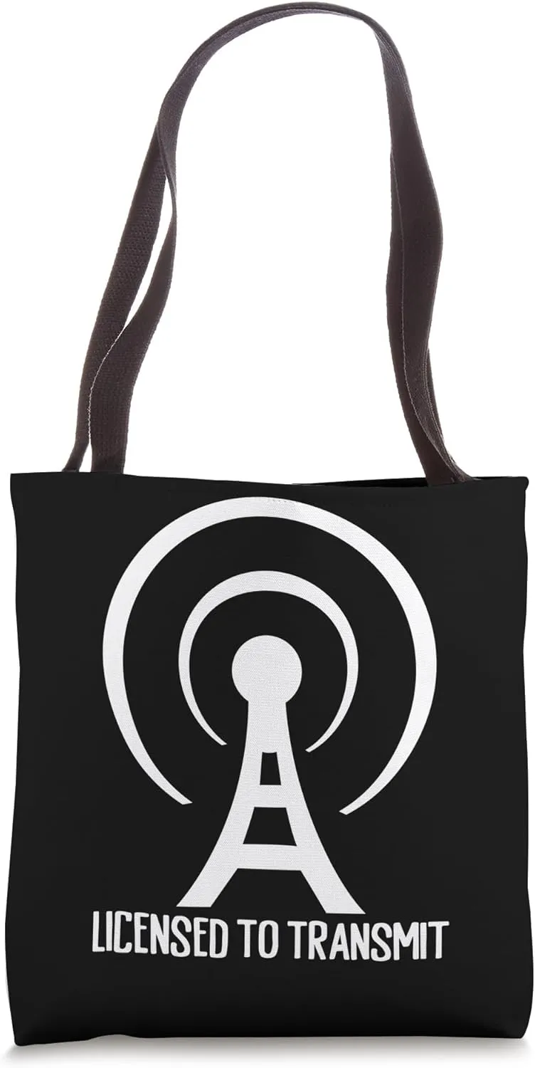 Licensed To Transmit Ham Radio Operator Tote Bag