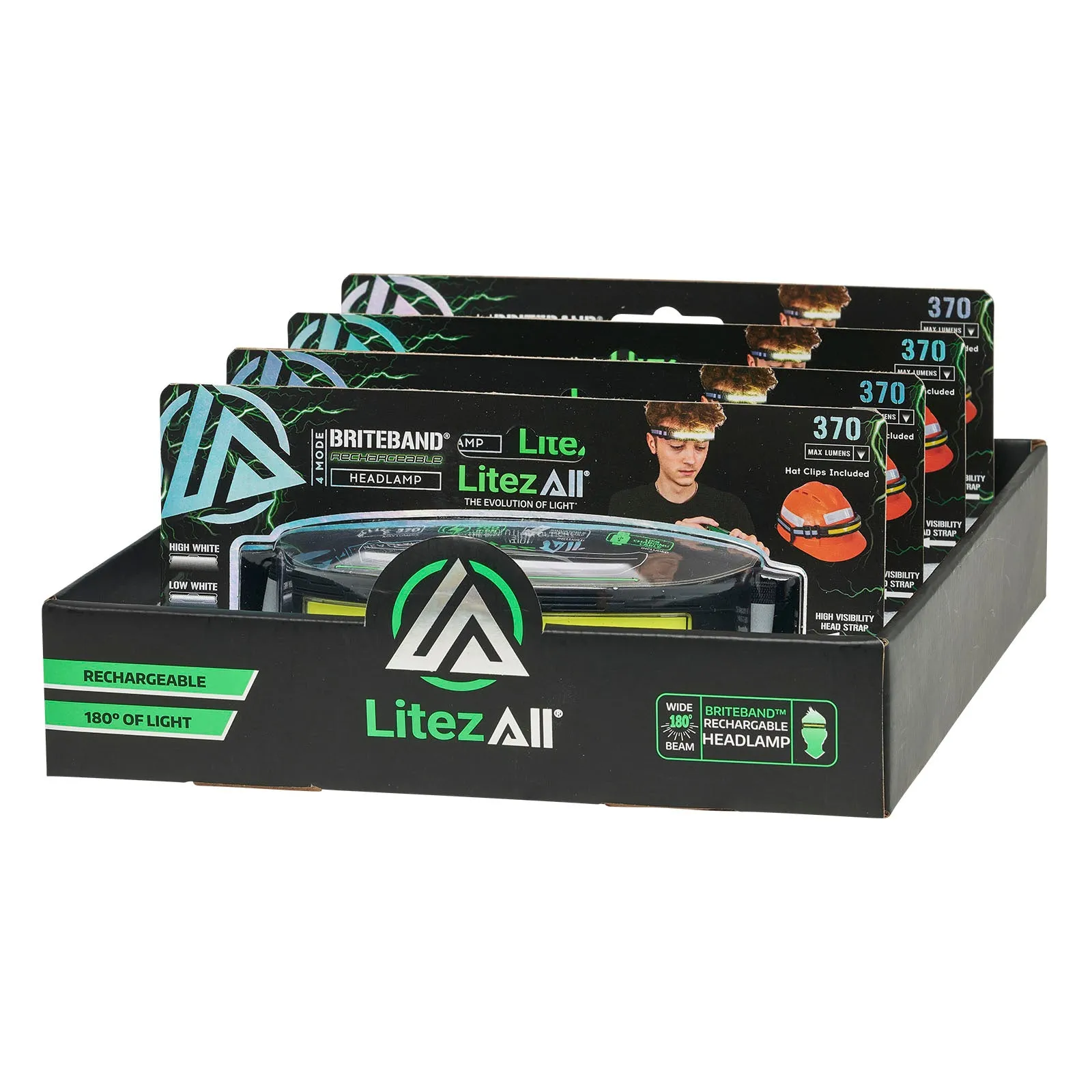 LitezAll Rechargeable Briteband® Headlamp