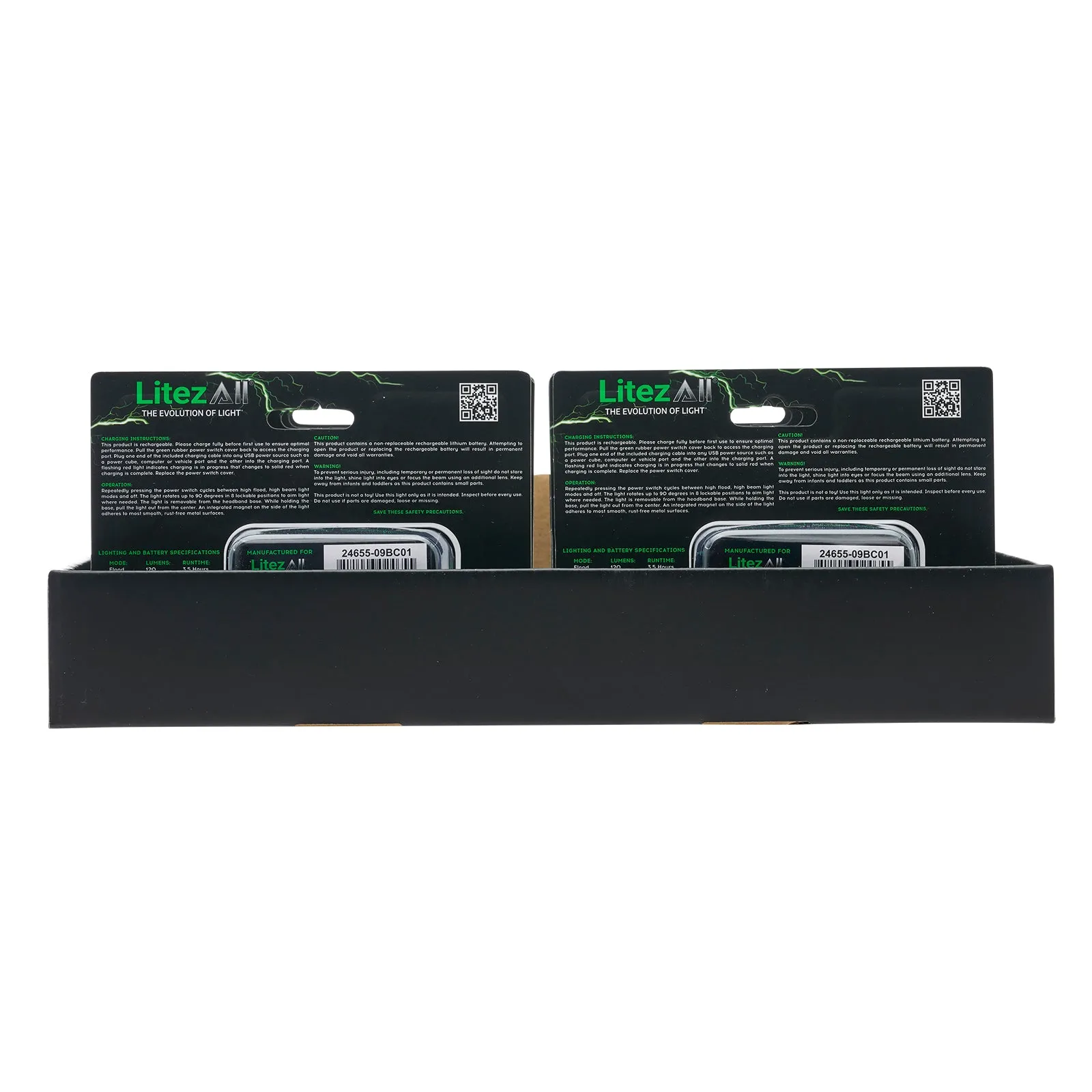 LitezAll Rechargeable Dual Mode Headlamp
