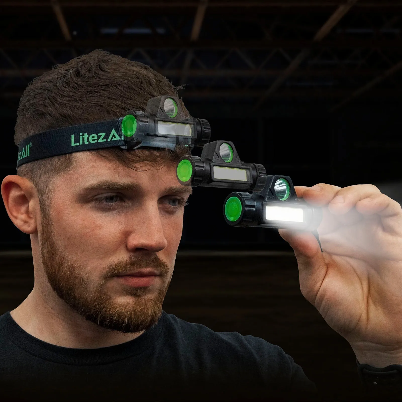 LitezAll Rechargeable Dual Mode Headlamp