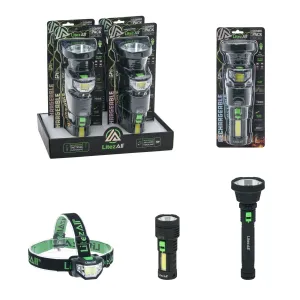 LitezAll Rechargeable Flashlight and Headlamp Combo Pack