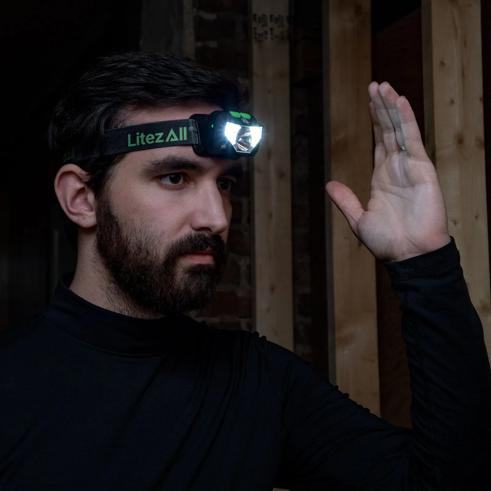 LitezAll SWYPE Rechargeable Motion Activated LED Headlamp Multifunction