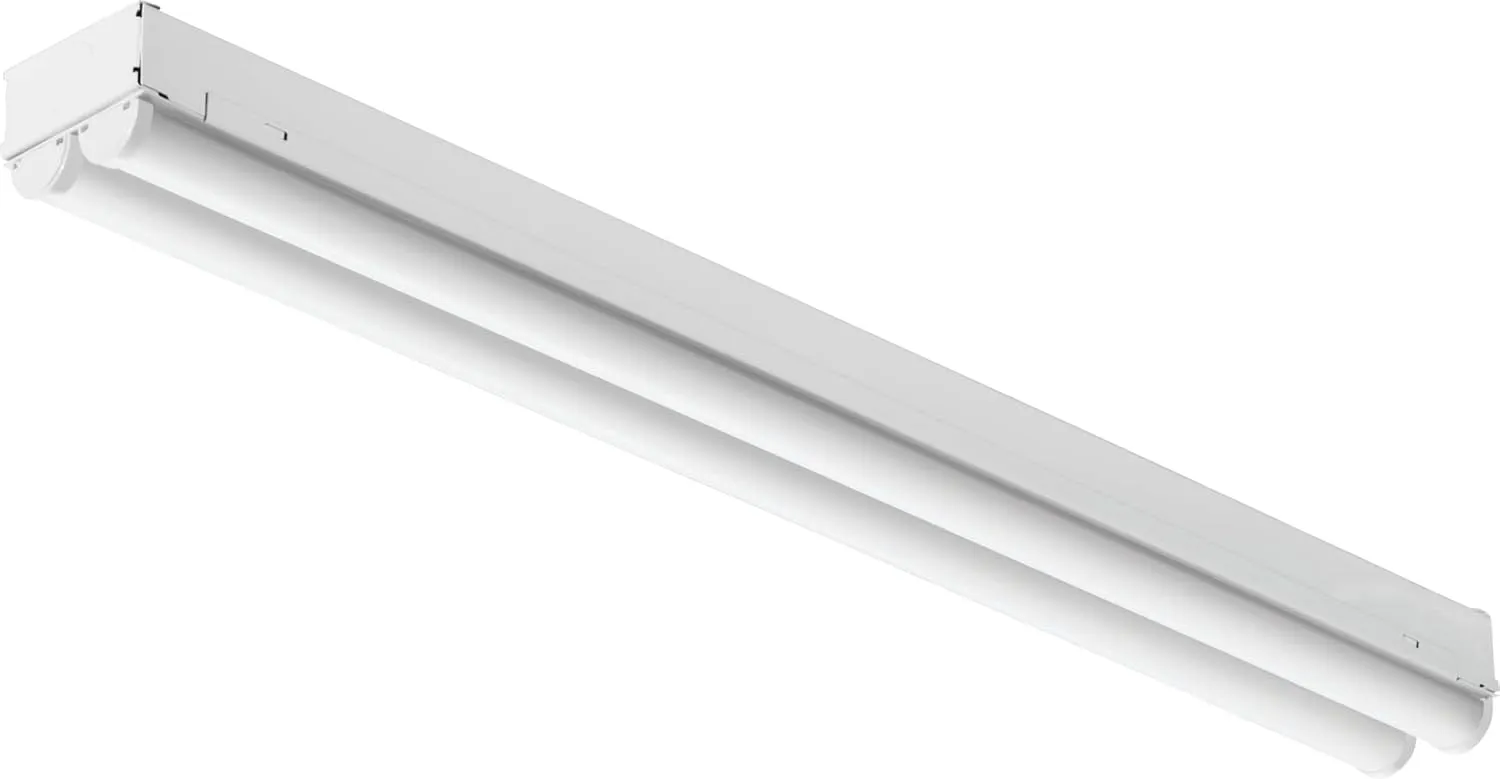 Lithonia Lighting 2 Light LED Strip Light, 2 Foot LED Ceiling Lighting Fixture, 2500 Lumens, 4000K, 80CRI, 20W, Kitchen and Garage Use (MNSL L24 2LL MVOLT 40K 80CRI M6)