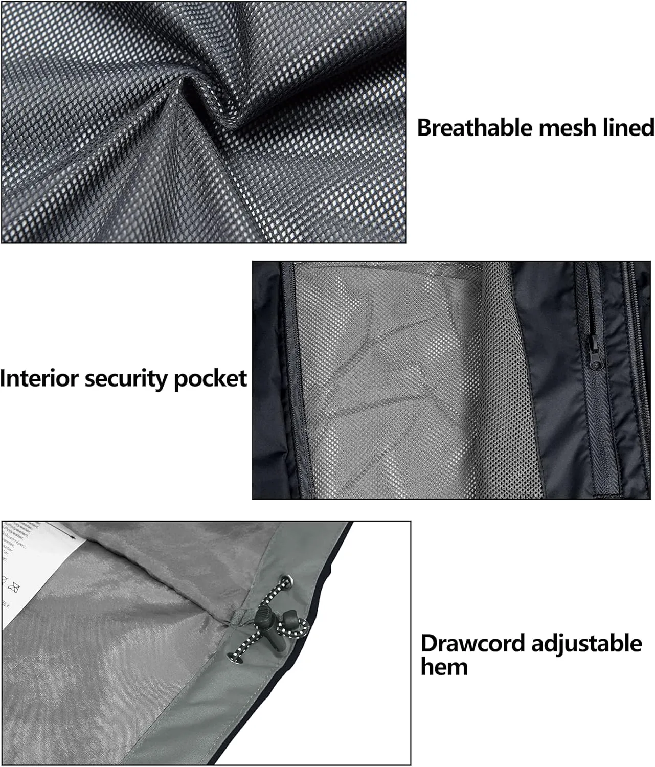Little Donkey Andy Women’s Waterproof Rain Jacket Lightweight Outdoor Windbreaker Rain Coat Shell for Hiking, Travel