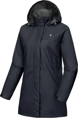 Little Donkey Andy Women’s Waterproof Rain Jacket Lightweight Outdoor Windbreaker Rain Coat Shell for Hiking, Travel