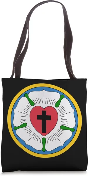 Lutheran 95 Theses Martin Luther Rose Reformation Concords Tote Bag