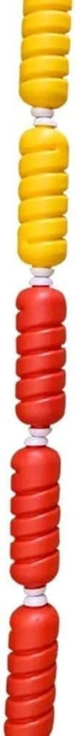 LXXW Swimming Pool Lane Rope Safety Divider Rope, Pool Shallow Area Divider, Swimming Lane Float for Shallow/Deep End Competition/Beach with Floats(Diameter 6cm,7m/22.96ft)