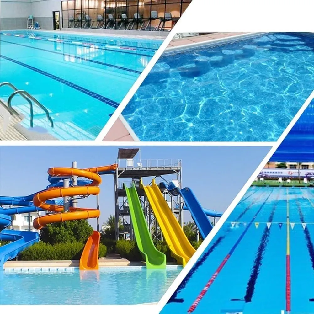 LXXW Swimming Pool Lane Rope Safety Divider Rope, Pool Shallow Area Divider, Swimming Lane Float for Shallow/Deep End Competition/Beach with Floats(Diameter 6cm,7m/22.96ft)