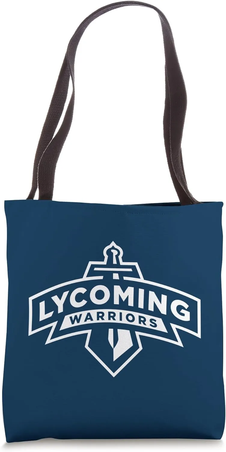 Lycoming Warriors Sword & Shield Logo Lycoming College Tote Bag