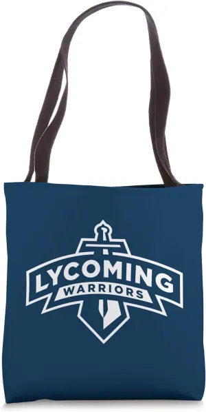 Lycoming Warriors Sword & Shield Logo Lycoming College Tote Bag