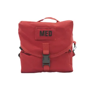 M-3 Medic First Aid Tri-Fold Bag - Red