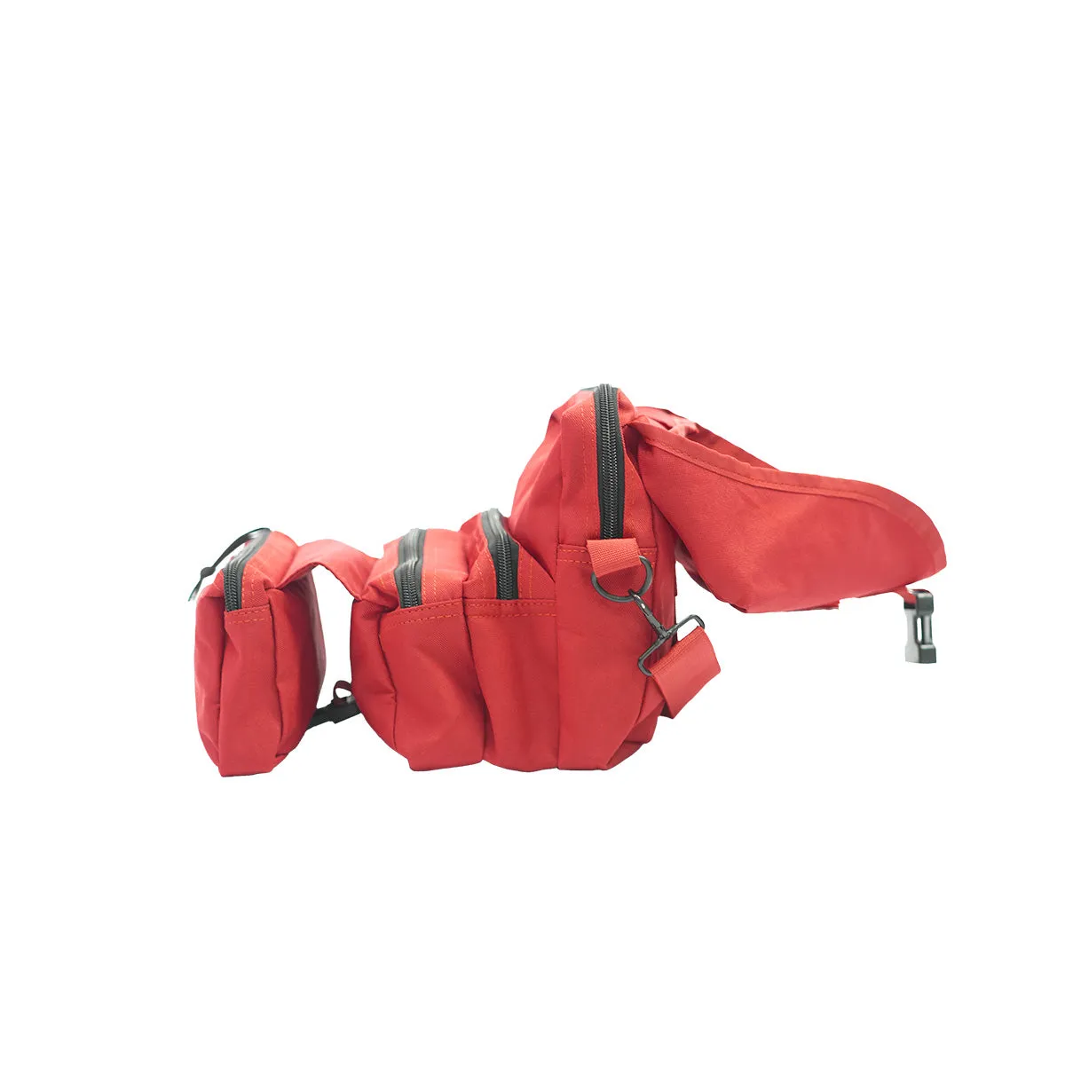 M-3 Medic First Aid Tri-Fold Bag - Red
