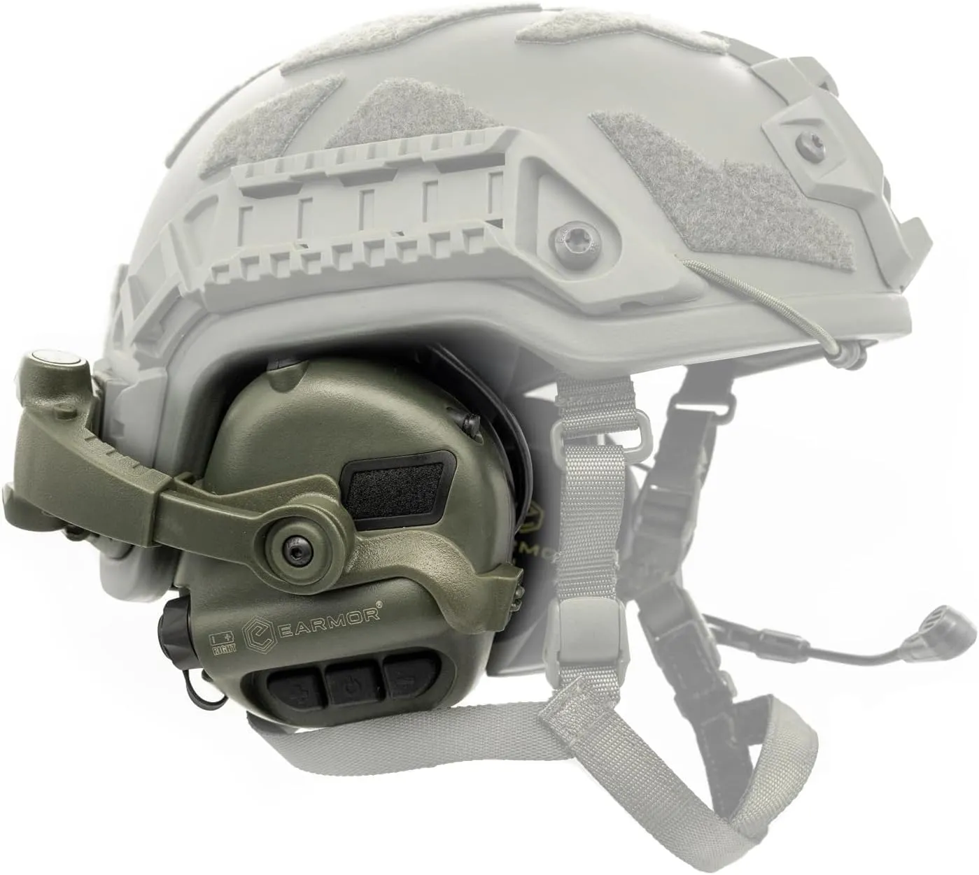 M32X Tactical Headset for Helmet with ARC Rail Helmet Mount Adapters - Noise Canceling Headphones for Shooting & Hunting Earmuffs