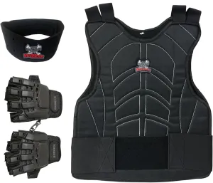 Maddog® Sports Padded Chest Protector, Tactical Half Glove, & Neck Protector Combo Package