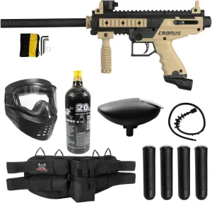 Maddog Tippmann Cronus Basic Silver Paintball Gun Marker Starter Package