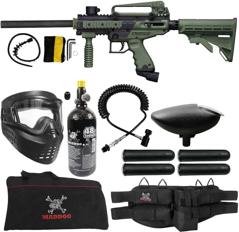 Maddog Tippmann Cronus Tactical Specialist Paintball Gun Marker Starter Package