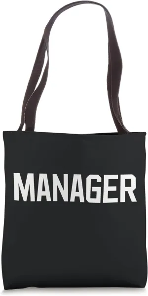 MANAGER Text Design Ideal for Leadership Roles Tote Bag