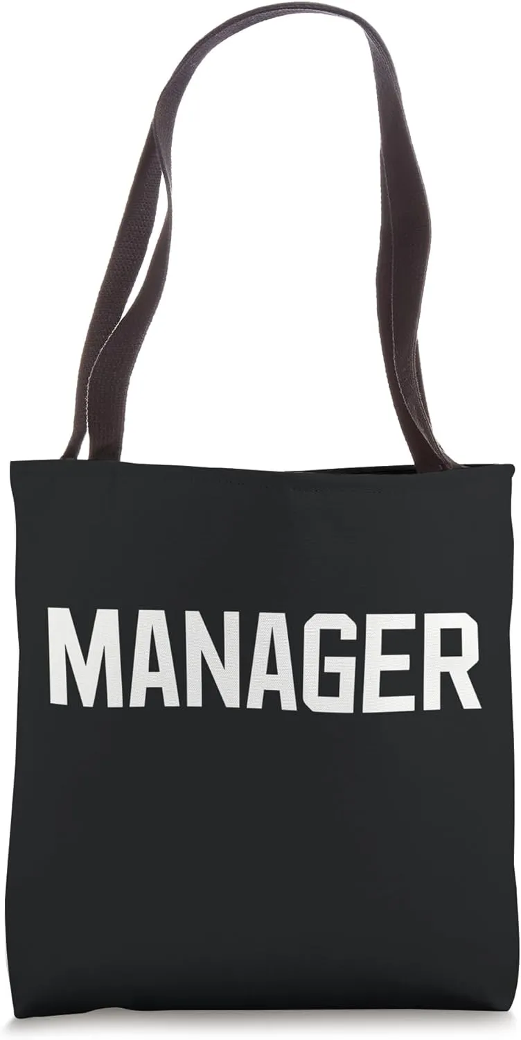 MANAGER Text Design Ideal for Leadership Roles Tote Bag