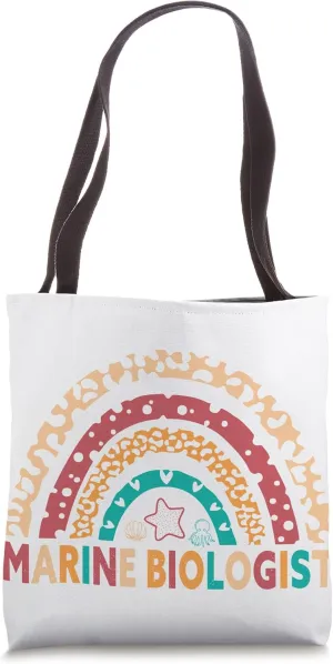 Marine Biologist vintage rainbow - Marine Biology Tote Bag