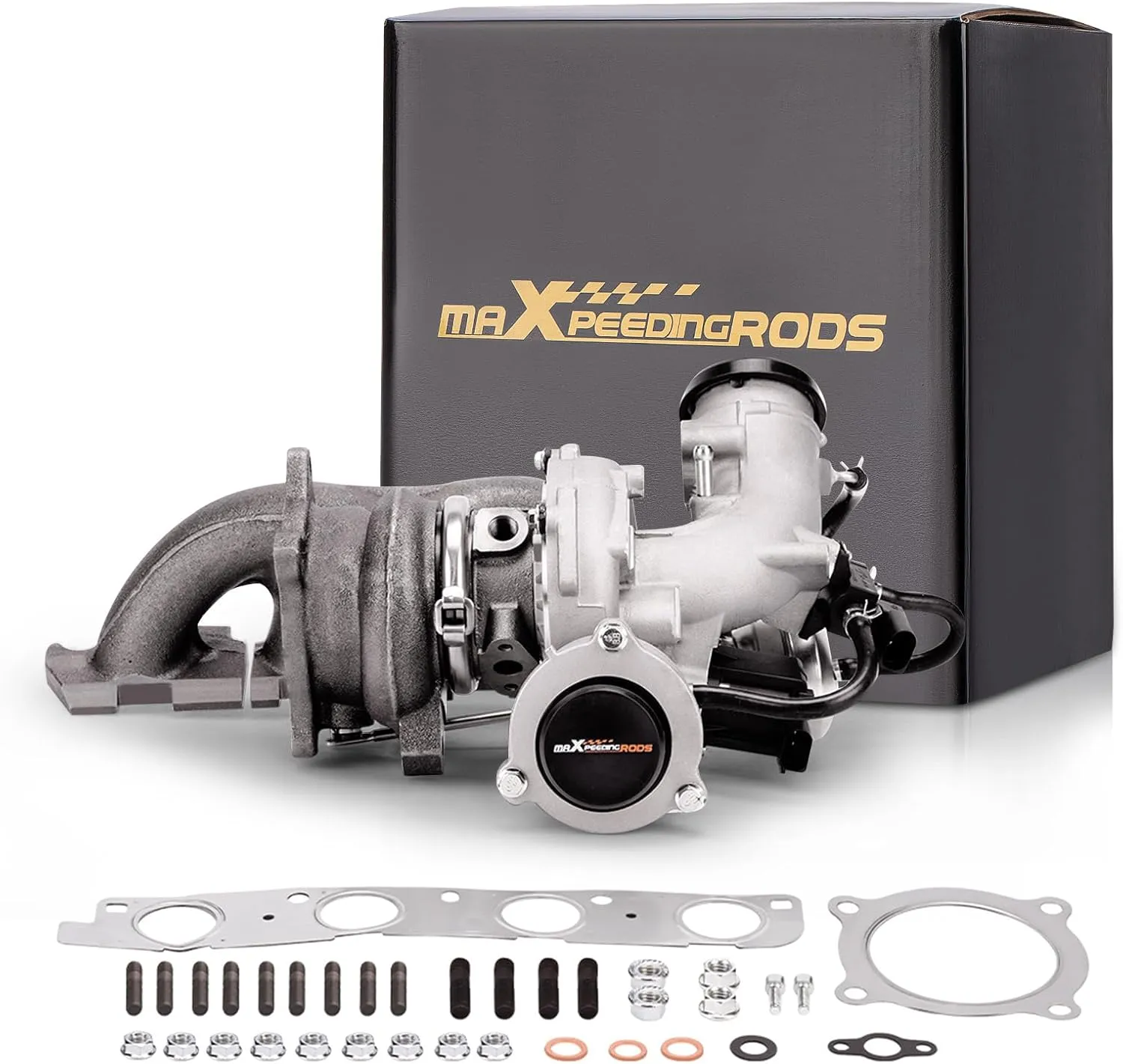 maXpeedingrods K03 Turbo Turbocharger Kit for 2009-2017 Audi A4 A5 A6 Quattro allroad Q5 L4 2.0L with CDNB CDNC CAEA CAEB CFKA Engine, for Volkswagen Passat Seat Exeo, 06H145702L, Basic PVL Series