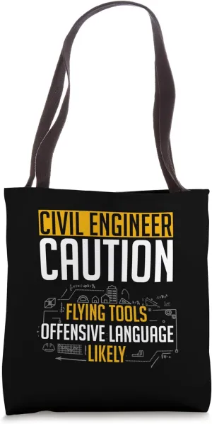Mechanic Structural Engineering Civil Engineer Flying Tools Tote Bag