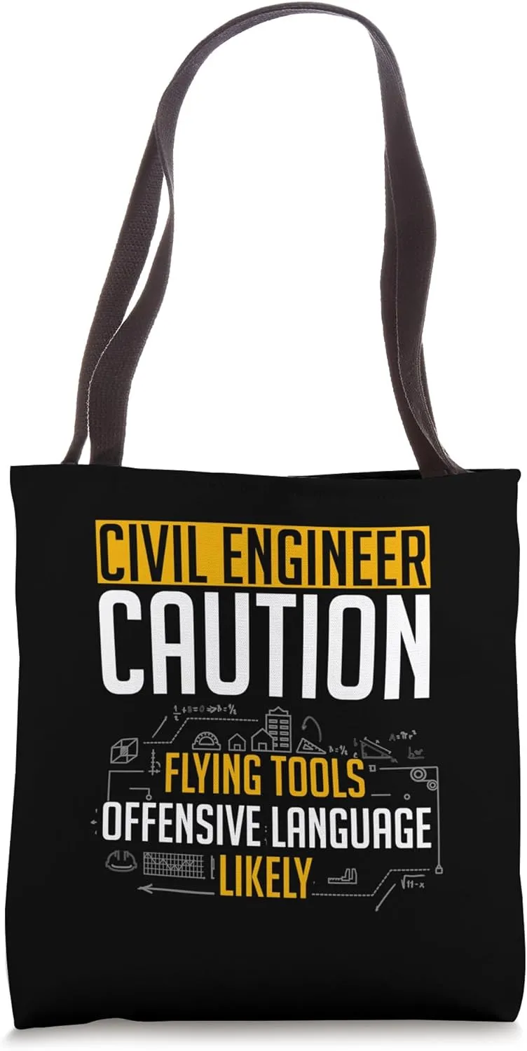 Mechanic Structural Engineering Civil Engineer Flying Tools Tote Bag