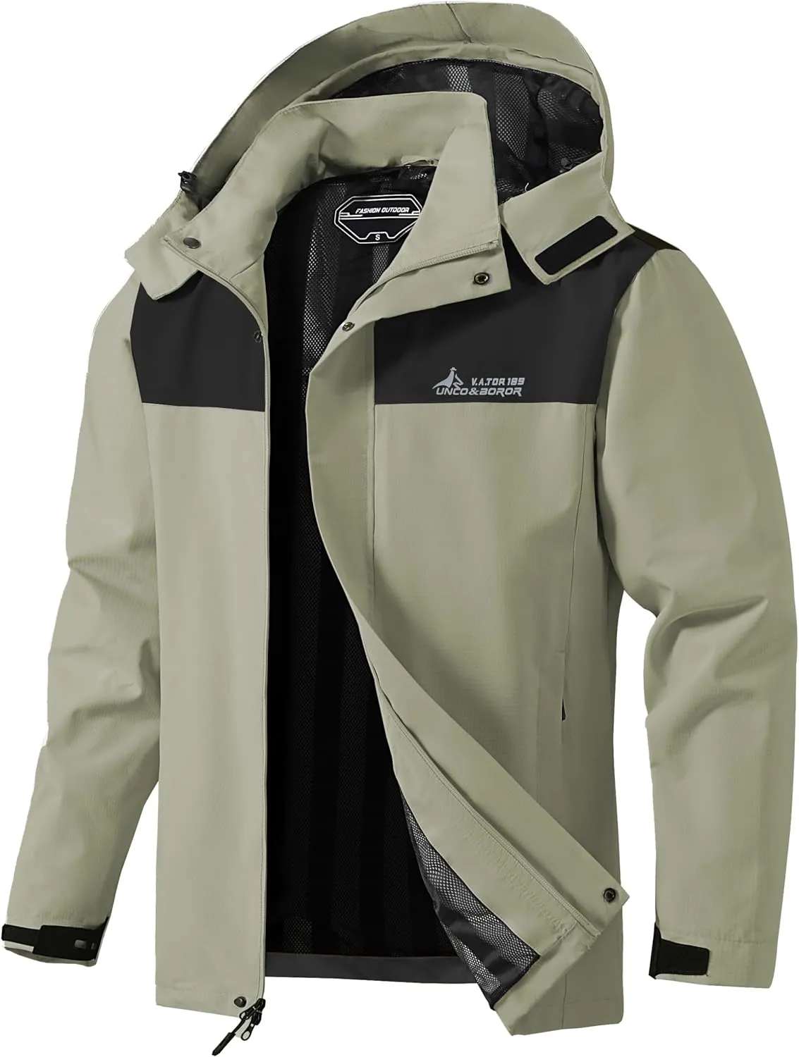 Mens Lightweight Waterproof Hooded Rain Jackets Casual Fall Spring Big and Tall Jacket Raincoat Windbreaker Outdoor Gear