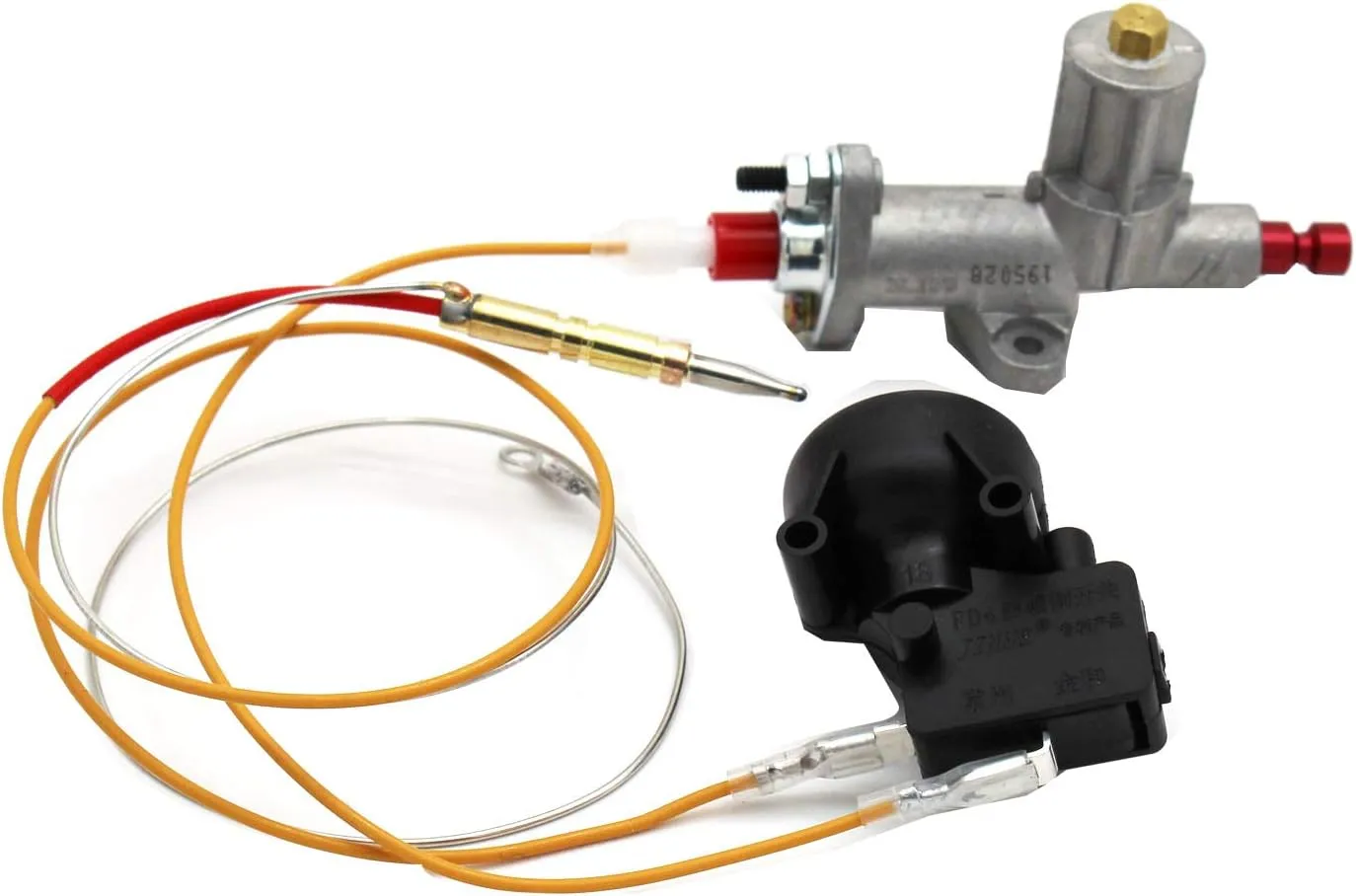 MENSI Main Gas Control Safety Valve for Propane Gas Radiant Tank Top Heater Thermocoupler Tip Over Switch Set (Assembly Replacement Kit)