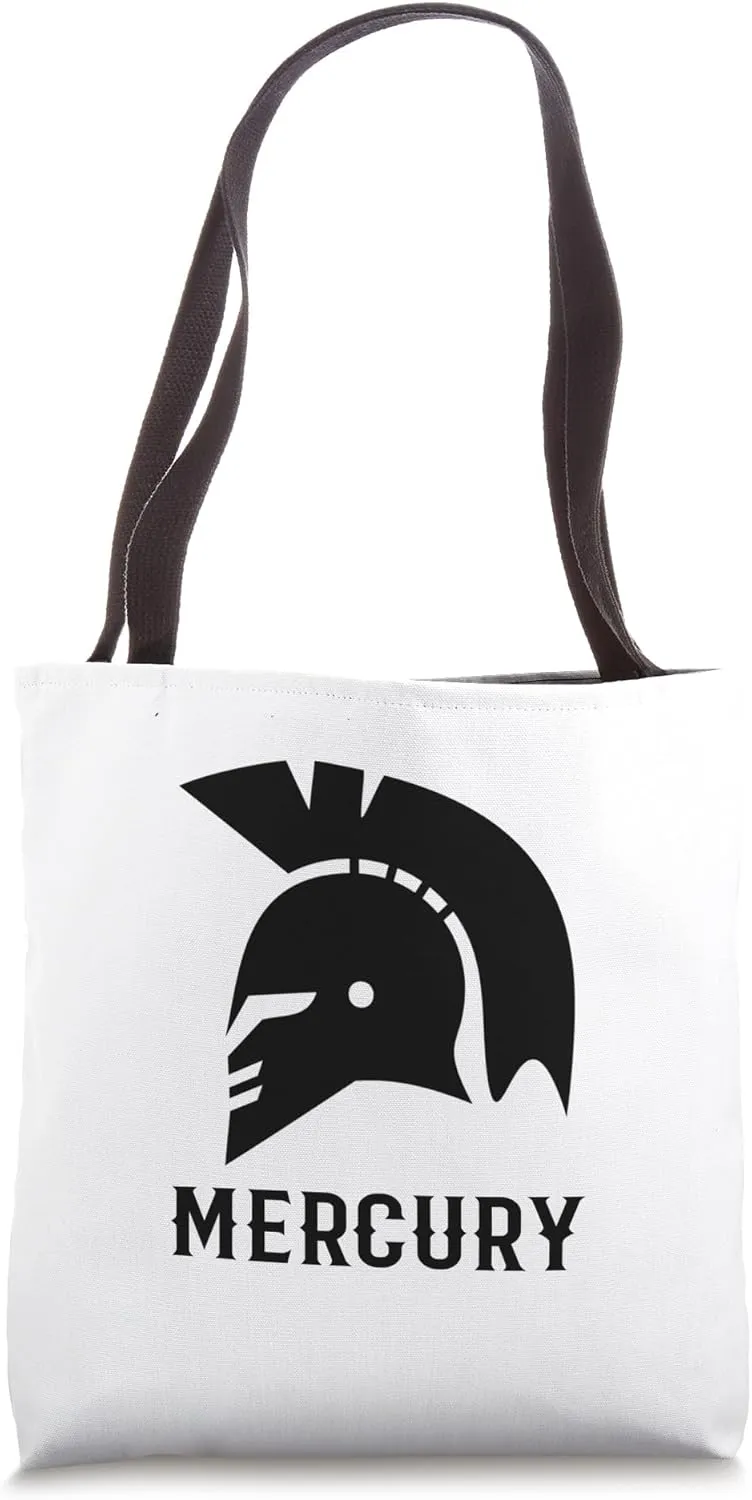 Mercury Costume. Classic Roman God Mercury Classical Font Tote Bag