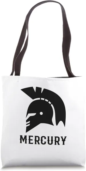 Mercury Costume. Classic Roman God Mercury Classical Font Tote Bag