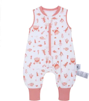 Miracle Baby Toddler Sleep Sack with Feet, 1.0 TOG Wearable Blanket Baby with Legs Sleeveless Baby Sleeping Bag for Walker