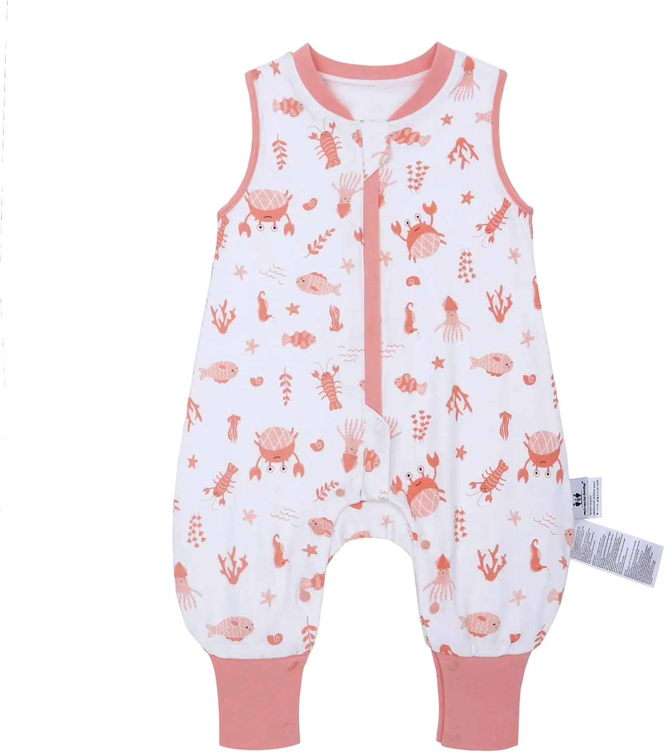 Miracle Baby Toddler Sleep Sack with Feet, 1.0 TOG Wearable Blanket Baby with Legs Sleeveless Baby Sleeping Bag for Walker