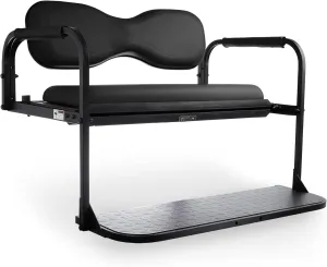 MODZ® Flip4 Club Car Precedent Golf Cart Rear Seat Kit – Black
